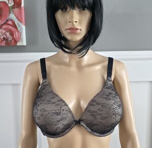 3/25$ George Elegant push-up bra with underwire, black lace, size 40C